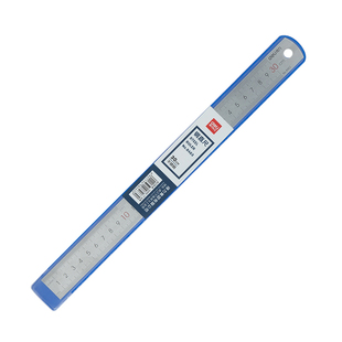 得力钢直尺不锈钢金属尺子直尺钢尺铁尺15cm/20cm/30cm/50cm钢尺