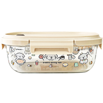 玻璃饭盒微波炉专用可加热便当盒