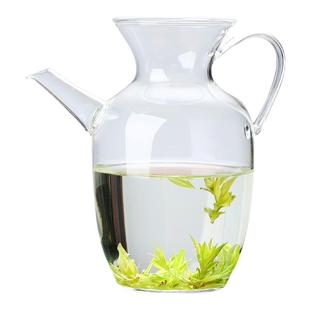 仿宋高硼硅耐热玻璃茶壶小号绿茶花茶壶执壶公道杯泡茶带滤网