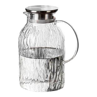 凉水壶高硼硅玻璃耐高温冷水壶家用晾白开水杯大容量茶壶装水扎壶