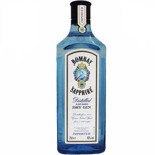 孟买蓝宝石金酒gin酒洋酒bombay琴酒杜松子酒毡酒750ml调酒金汤力