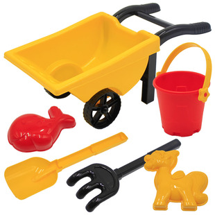 沙滩玩具套装儿童铲子和桶决明子玩具沙子工具沙漏宝宝大号沙滩车