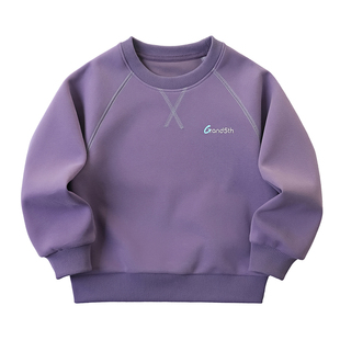 男童卫衣春装2026新款儿童圆领运动上衣中大童休闲帅气长袖打底衫