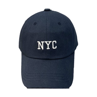 NYC鸭舌帽子女四季款韩国进口字母时尚软顶遮阳棒球帽韩版潮流男