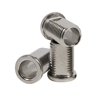 圆打头牙管 牙杆牙圆打头削边空心牙杆灯饰五金配件m10m12