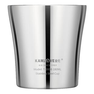 金灶T-200B双层茶杯水杯办公室不锈钢直饮杯咖啡杯喝茶茶具泡茶杯