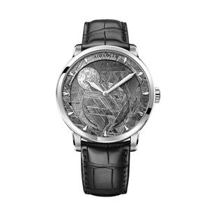 爱勒AGELOCER天文学家天然陨石29.51天月相机械手表男友生日礼物