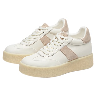 蹀愫2025年秋冬新款厚底增高6.5简约运动鞋时尚德训鞋TA65142-50