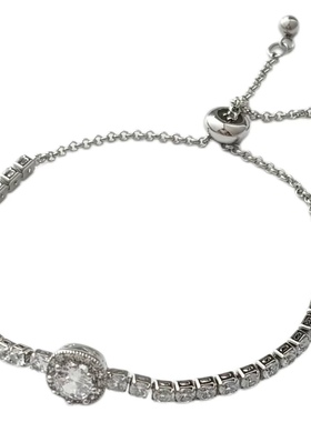 银光闪闪满钻精致日韩手镯