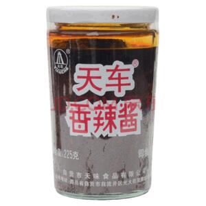 天车牌香辣酱225gX4瓶剁椒火锅蘸油碟麻辣椒酱拌饭酱拌面川菜调料