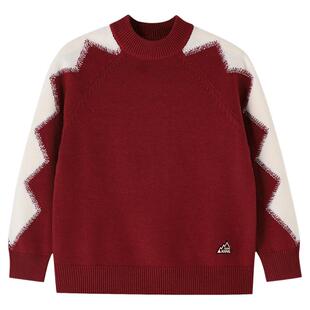 【新年波】安奈儿童装男童女童中领长袖毛衣针织衫2026春新款保暖