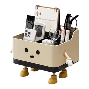 桌面整理盒床头柜收纳客厅茶几卧室办公室杂物储物置物架放遥控器