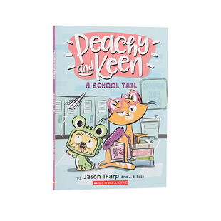 原版Peachy and Keen碧琪和基恩#1 中小学生青少年英语课外阅读读物 生活故事情节桥梁漫画书 锻炼英语阅读能力Scholastic学乐