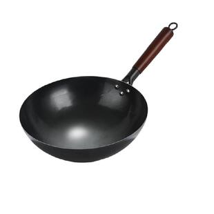 正品传统老式铁锅家用无涂层炒菜锅熟铁不粘锅适用燃气灶专用铁锅