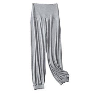 莫代尔高腰护肚宽腰睡裤薄不勒肚子无口袋收脚妈妈