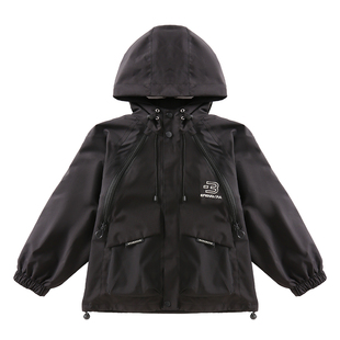 男童外套春秋款2025新款秋装中大童装男孩可拆卸三合一儿童冲锋衣