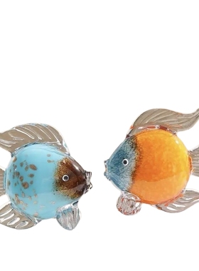 鱼摆件客厅琉璃鱼琉璃简约