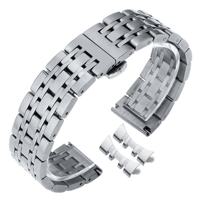 精钢表链男款适用阿玛尼手表带AR1819 1676 1648 6007 1981黑武士