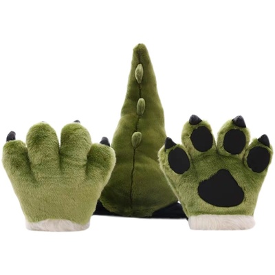 动物园同款仿真狮子手套毛绒玩具