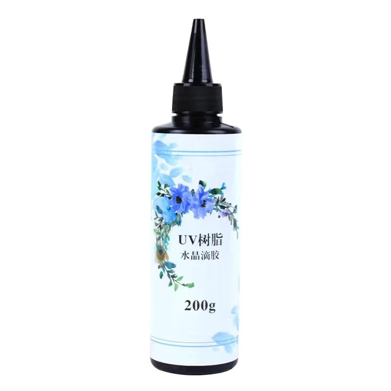 UV软胶高透明手工diy猫爪制作耐黄水晶滴胶热缩片干花手机壳封层