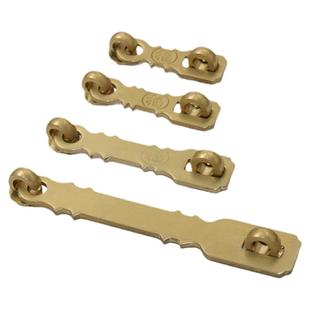 中式仿古大门锁扣纯铜锁链搭扣门扣柜门门栓门鼻全铜木门加厚插销