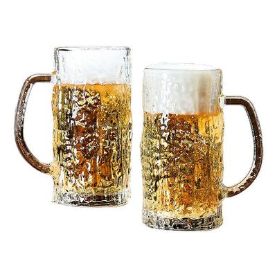 啤酒杯轻奢高档家用套装冰川杯大容量玻璃杯精酿商用饮料杯扎啤杯