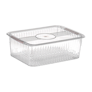 桌面化妆品收纳盒大号家用透明亚克力带盖零食玩具整理筐加厚箱子