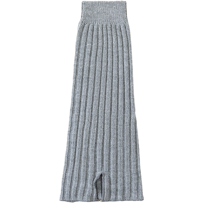 韩系开口小腿袜套女秋冬外穿白色