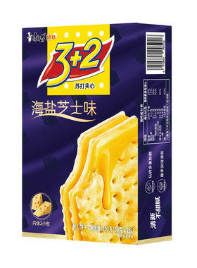 康师傅3加2苏打夹心饼干100g青梅海盐奶油柠檬3+2饼干早餐小零食