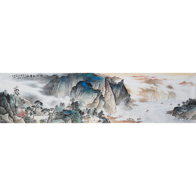 莫春生纯手绘真迹水墨山水画保真