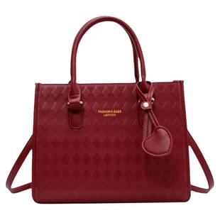 红色结婚包包2025新款女包大容量托特包婚礼用手提包婚包女新娘包