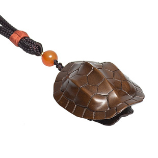 龟壳富甲手把件铜龟甲男士车载饰品随身古玩文玩收藏把玩乌龟摆件