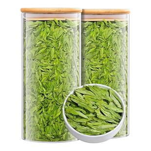 今年早春甘露新茶特级龙井正宗杭州明前嫩芽绿茶春茶250g罐装茶叶