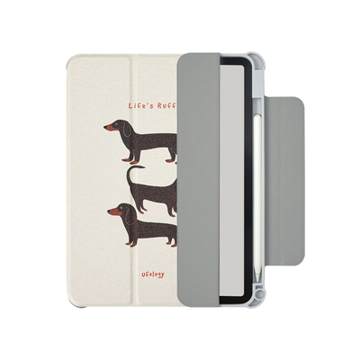 Ufology原创适用ipadair6保护壳pro2024平板mini6保护套air4/5磁吸全包mini7笔槽11寸13寸苹果7/8/9/10腊肠狗