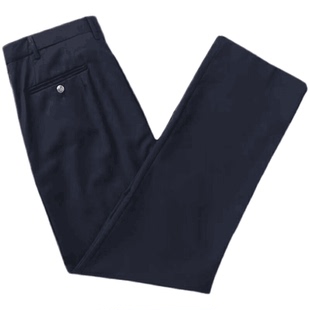 加绒制服裤子藏青色工作裤弹力直筒执勤裤加厚保暖西裤男女通勤裤