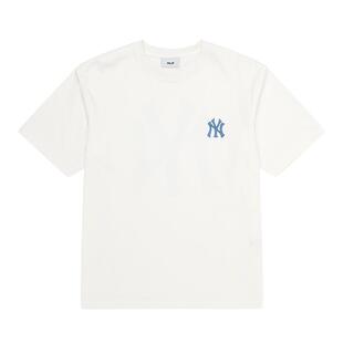 【自营】MLB短袖男女装新款老花休闲服透气T恤宽松运动服上衣男款