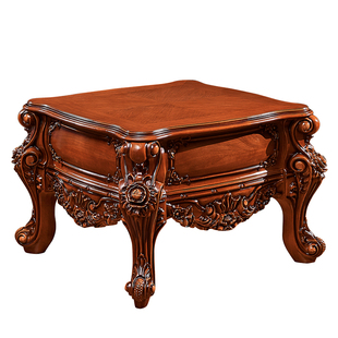 香格里拉 欧式方几实木雕花角几别墅专款电话几边机茶几组合家具