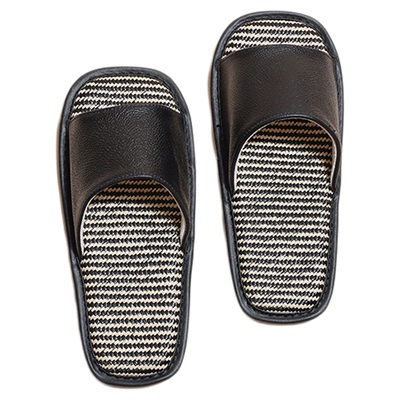 Farfary番薯泥法式轻奢牛皮真皮拖鞋男女室内家居软底静音高级感