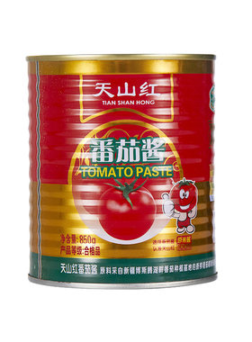 天山红新疆纯番茄酱罐头850g新鲜