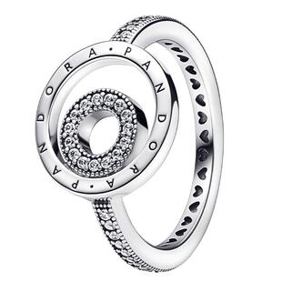 Pandora潘多拉奥莱多环Pavé密镶戒指925银女小众