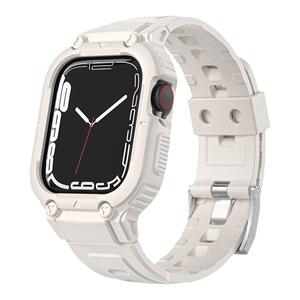 星光色装甲一体保护壳iwatch表带适用applewatch ultra苹果S8手表