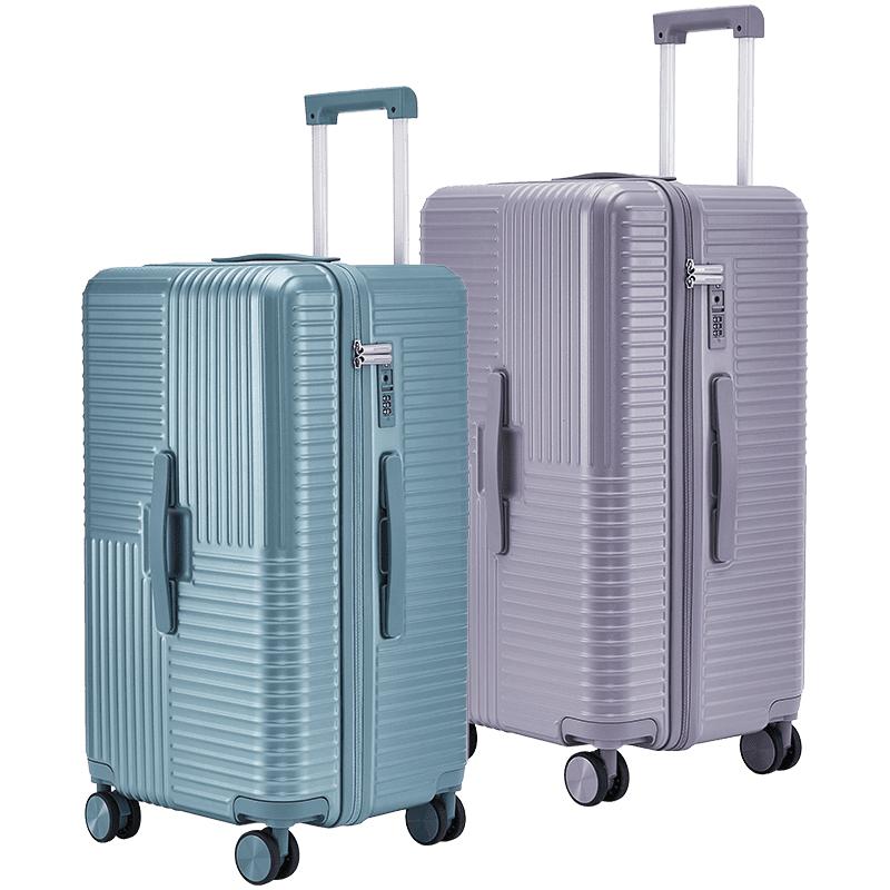 【蒋勤勤代言】卡拉羊魔方体行李箱大容量鎏金板材纯PC拉杆罗马箱