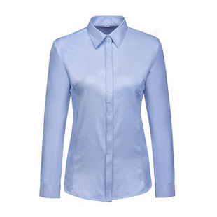 新款农行工作服衬衫女士业农行服衬衣蓝色长袖行服职业装条纹西裤