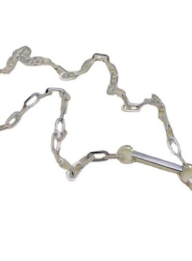 s925银韩单素回形针女士重工