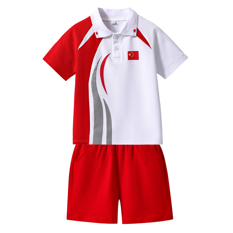 儿童演出服中小学生运动会开幕式男女童幼儿园啦啦队爱国表演服装