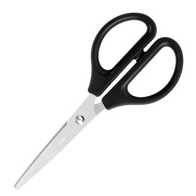 得力剪刀不锈钢圆头大号家用厨房