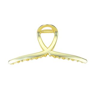 抓夹女金属金色高级感特大号发量多头发厚后脑勺盘发鲨鱼夹子头饰