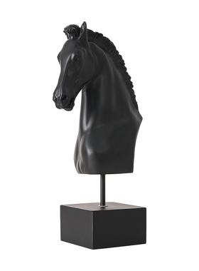 北欧风格简约艺术马头摆件家居客厅酒柜电视柜玄关办公室装饰品