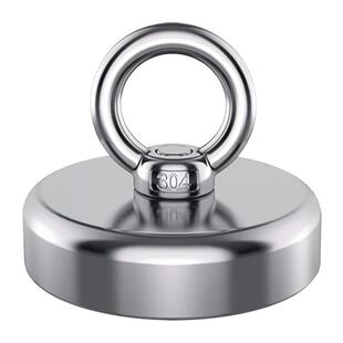 强力磁铁超强磁性吸铁石圆形大号打捞器钕磁工业高强度吸铁防撞碎