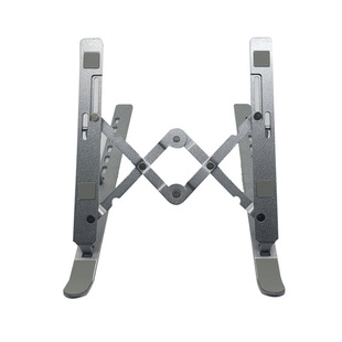 笔记本电脑平板支架托架收纳铝合金桌面增高散热折叠升降便携支撑架双层承重隐形降温调节稳固可调高度镂空